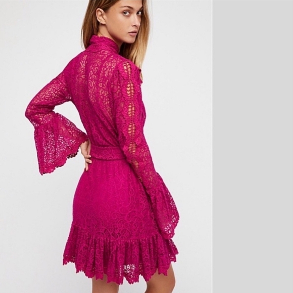 Free People Dreams of You Mini Dress S - Picture 5 of 14